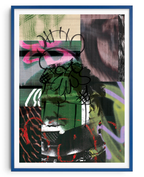 Darth Print Poster in frame 