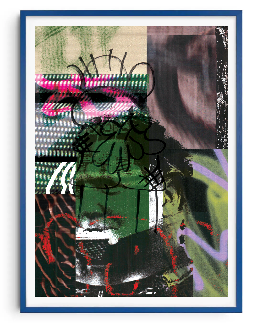 Darth Print Poster in frame 