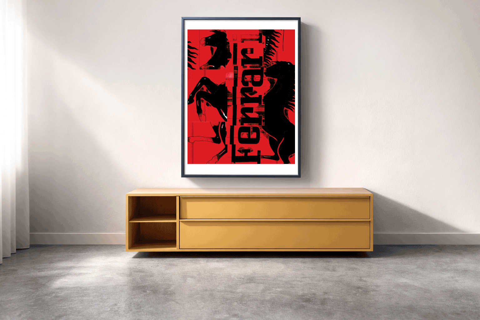 Rosso Print Poster in situ